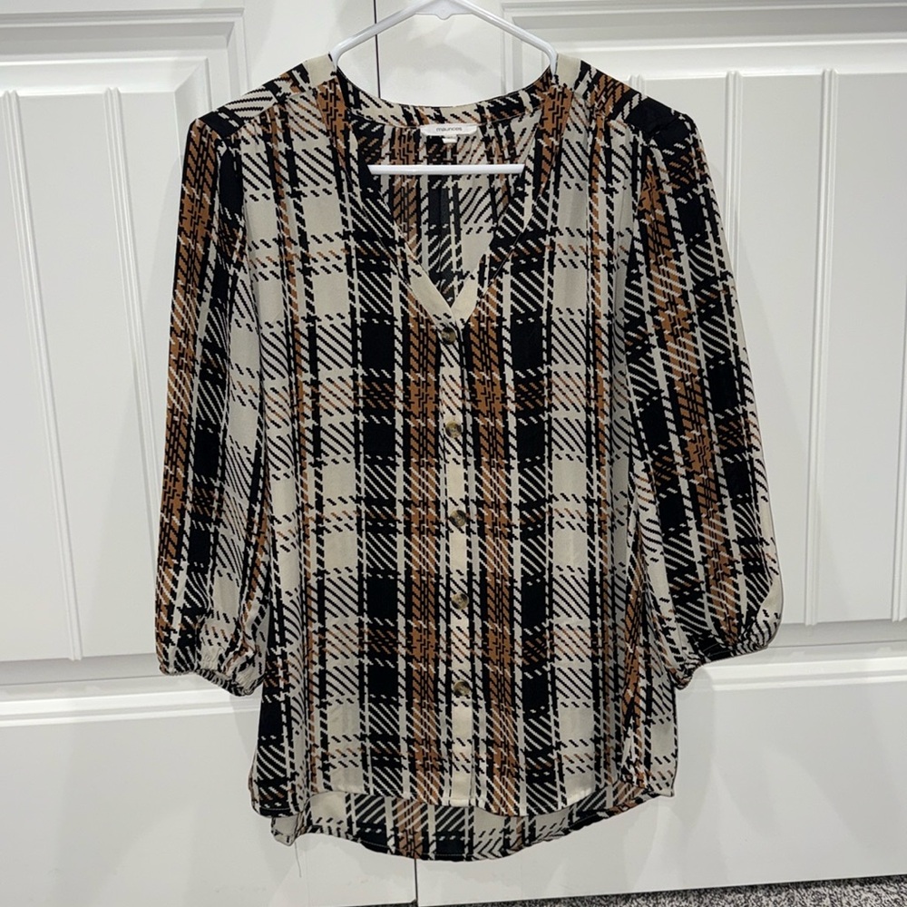 Maurices Button Blouse
